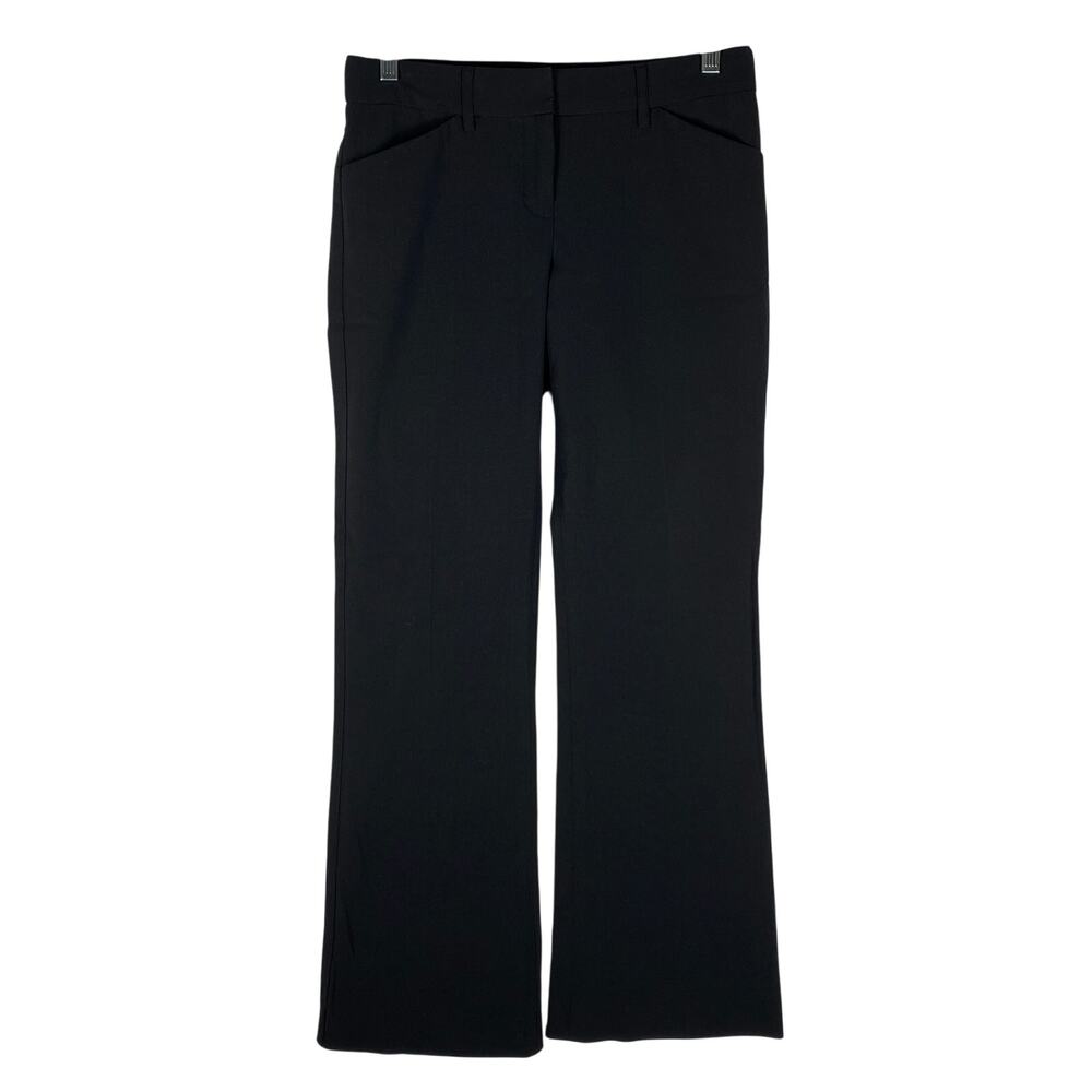 Express Design Studio Editor Straight Leg Dress Pants Women 0R Black Tailored